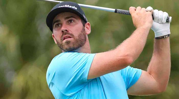 Matthew Wolff is pictured at the 2023 LIV Golf Miami team championship.